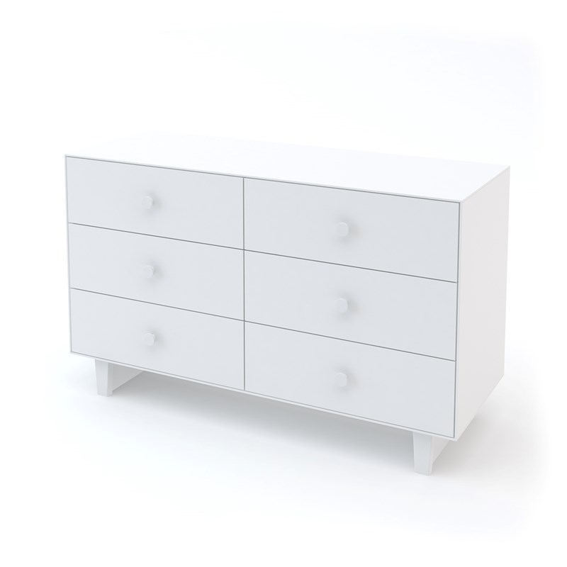 Commode merlin 6 tiroirs 'rhea' - blanc