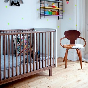 Lit bébé évolutif rhéa noyer - 70x140 cm
