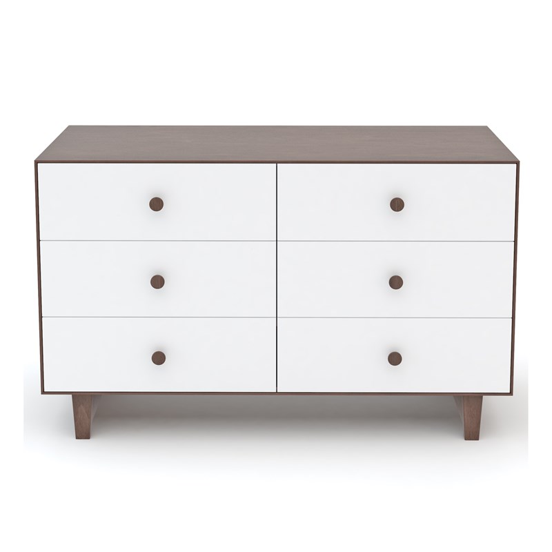 Commode merlin 6 tiroirs 'rhea' - noyer