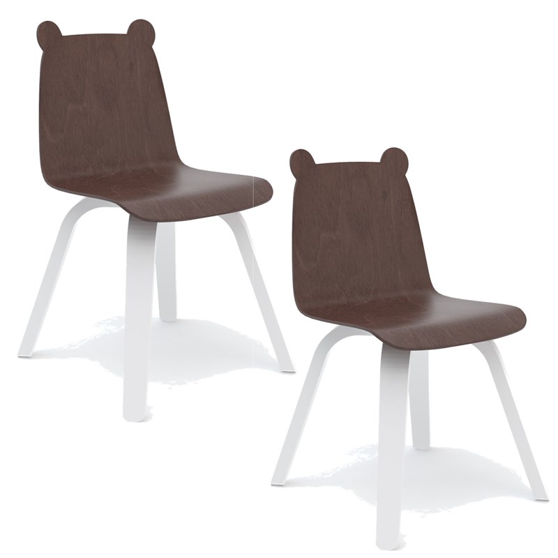 Lot de 2 chaises enfant à oreilles 'ours