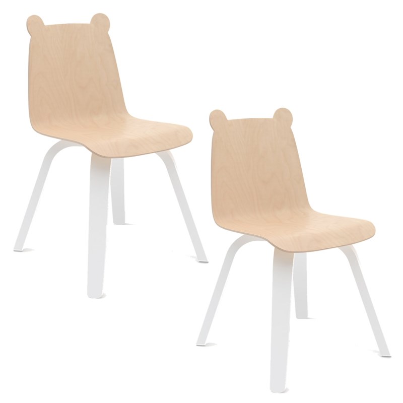 Lot de 2 chaises enfant à oreilles 'ours