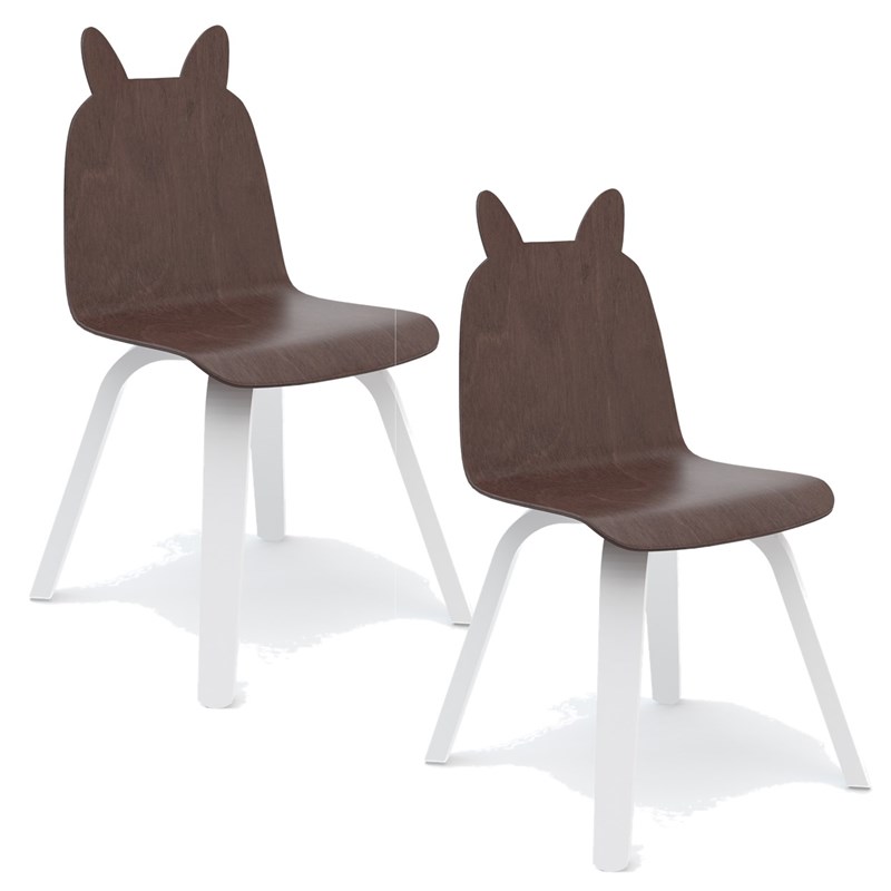Lot de 2 chaises enfant à oreilles 'lapi
