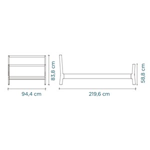 Lit enfant design sparrow 90x200 cm