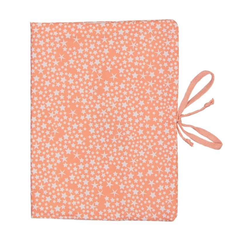 Housse carnet de santé - corail
