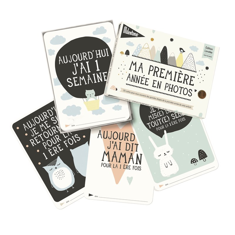 Cartes photos 'ma première année' (Milestone) - Image 1