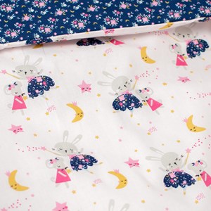 Parure lit réversible coton fairy flore