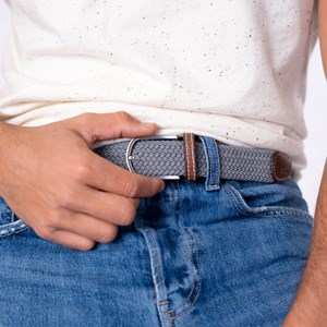 Ceinture tressée gris froid Taille 2