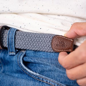 Ceinture tressée gris froid Taille 2