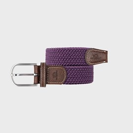 Ceinture tressée prune
