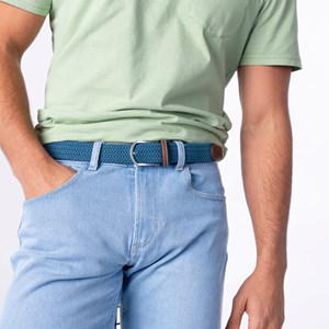 Ceinture tressée bleu seram Taille 2