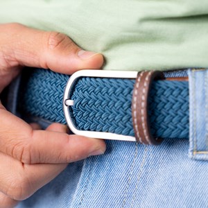 Ceinture tressée bleu seram Taille 2