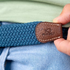 Ceinture tressée bleu seram Taille 2