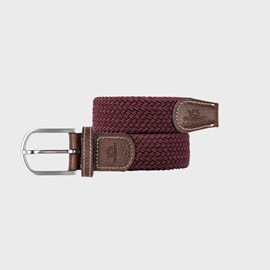 Ceinture tressée lie de vin