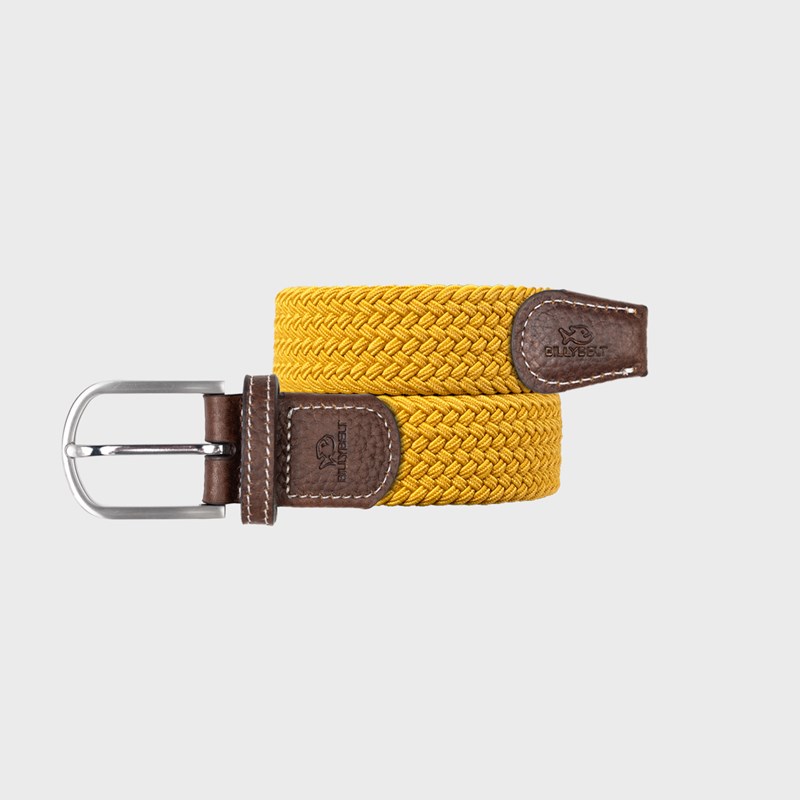 Ceinture tressée moutarde