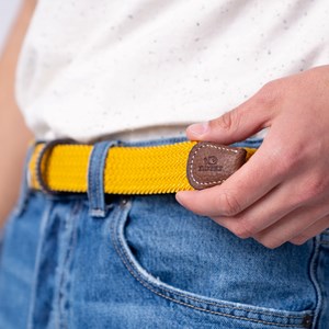 Ceinture tressée moutarde Taille 1