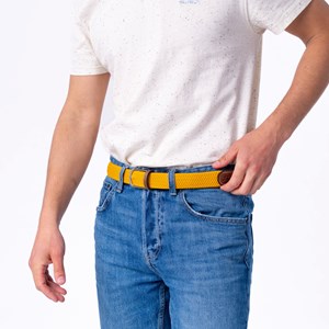 Ceinture tressée moutarde Taille 2