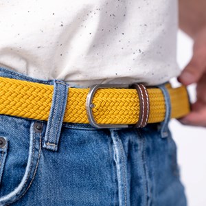 Ceinture tressée moutarde Taille 2