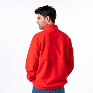 Sweat polaire rouge M
