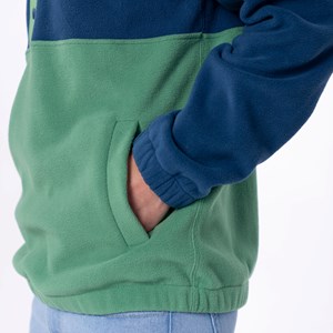 Sweat polaire marine et vert L