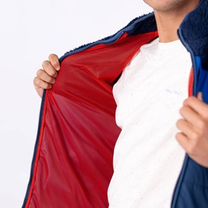 Veste bimatière marine XL