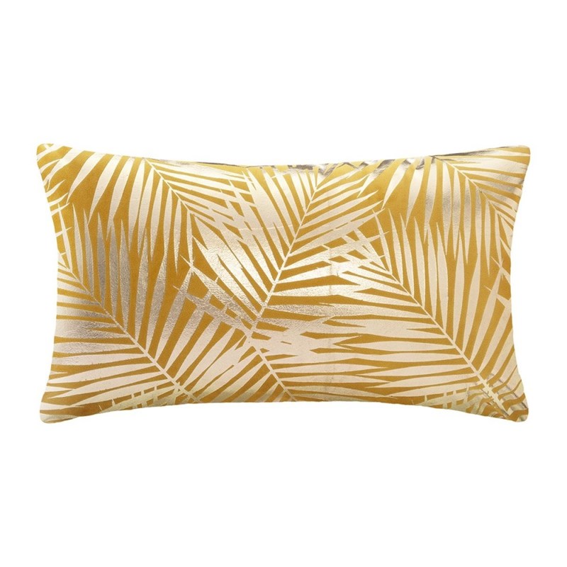 Atmosphera, créateur d’intérieur - Coussin velours or tropic ocre 30x50 cm