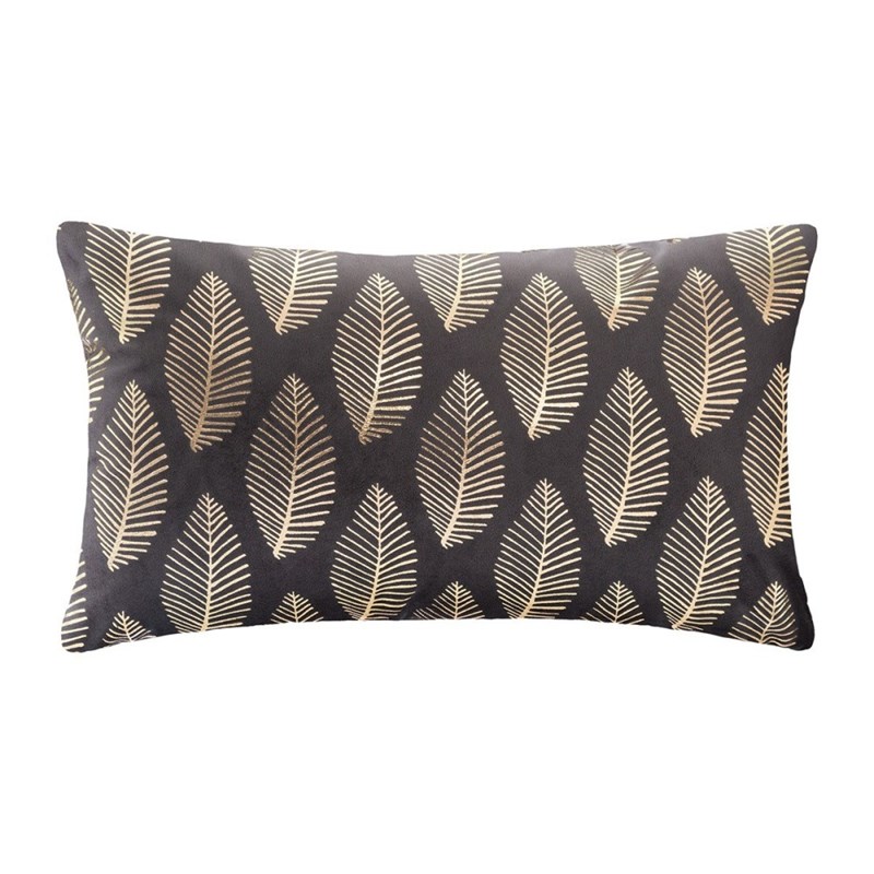 Atmosphera, créateur d’intérieur - Coussin velours or tropic gris 30x50 cm