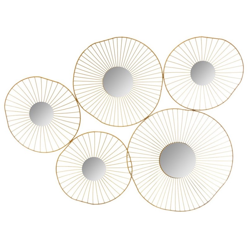 Atmosphera, créateur d’intérieur - Décoration murale métal 5 miroirs or