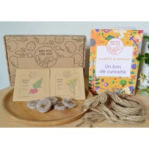 Kit jardinage - un brin de curiosité : plante curry et épinard fraise bio