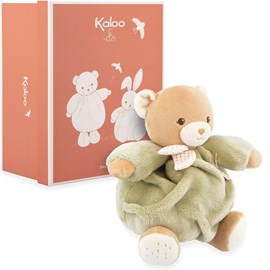 Peluche ours patapouf vert 17 cm