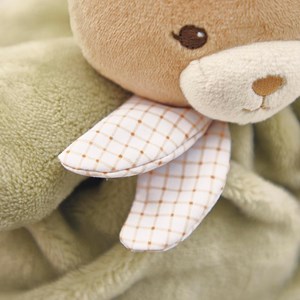 Peluche ours patapouf vert 17 cm