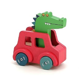 Voiture pouet pouet crocodile