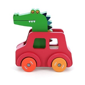 Voiture pouet pouet crocodile