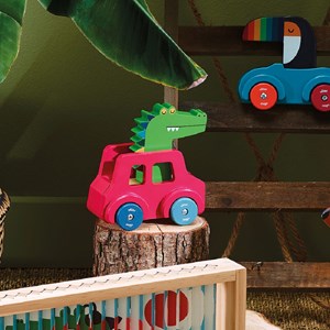 Voiture pouet pouet crocodile