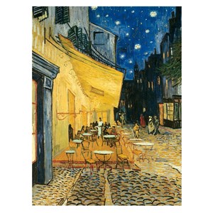 Puzzle terrasse de café le soir 1000 pc