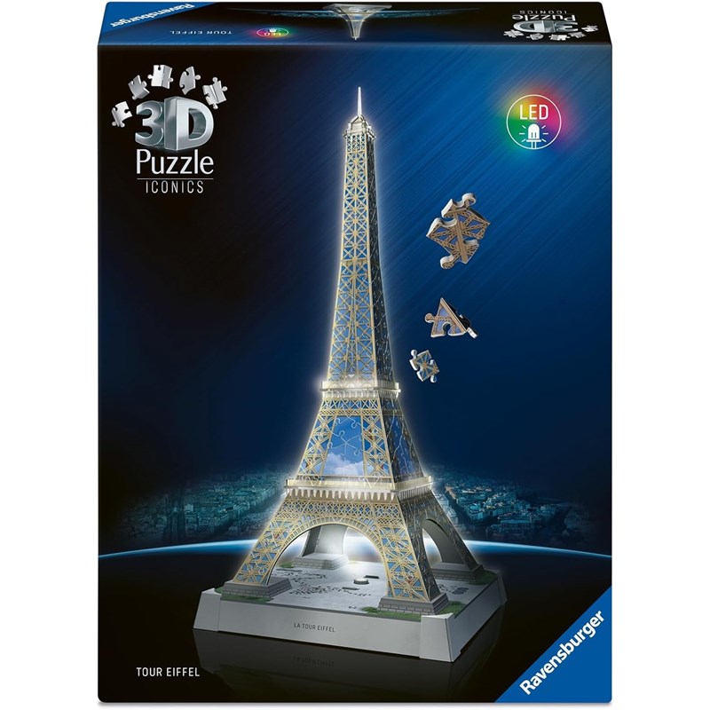 Puzzle 3d tour eiffel illuminée 216 pcs