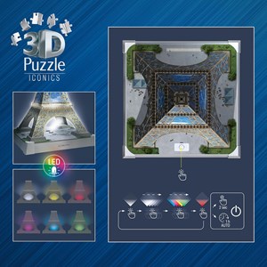 Puzzle 3d tour eiffel illuminée 216 pcs