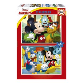 Puzzle 2x48 mickey mouse fun house