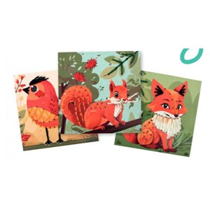 3 cartes a broder - foret