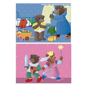 Puzzle 2x48 pcs petit ours brun