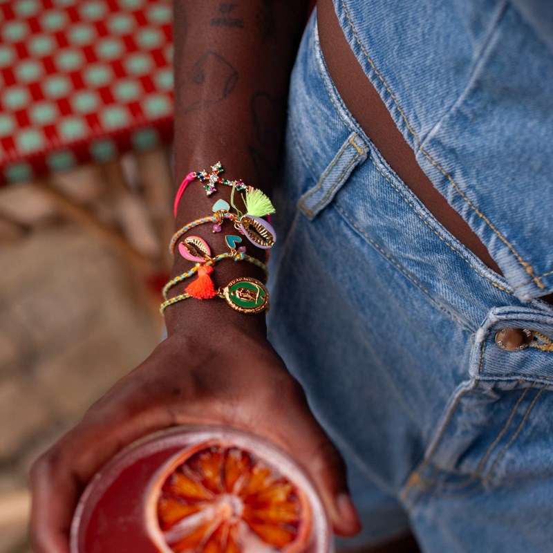 Bracelet cordon grigris - carla
