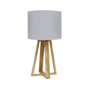 Lampe scandinave pied bois gris