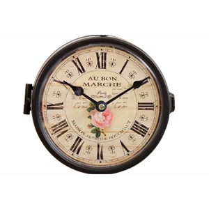 Horloge de gare ancienne double face au