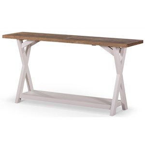 Console bois blanc - bréanna décoration