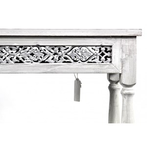 Console bois blanc - décoration