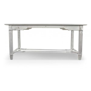 Table à manger 6 places bois blanc -