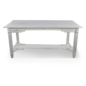 Table à manger 6 places bois blanc -