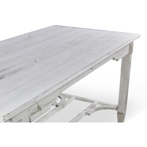 Table à manger 6 places bois blanc -