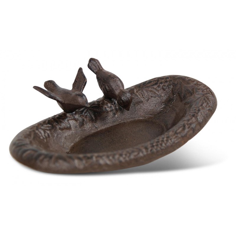Abreuvoir 2 oiseaux fonte 23.5x14.5x6