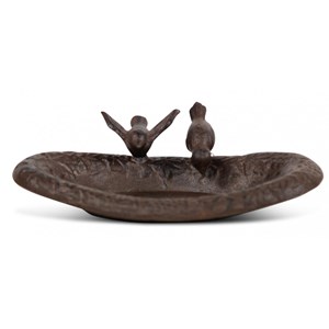 Abreuvoir 2 oiseaux fonte 23.5x14.5x6