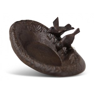Abreuvoir 2 oiseaux fonte 23.5x14.5x6